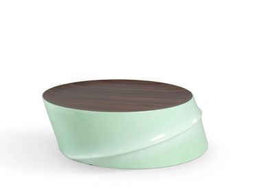 Round resin central coffee table BAMBOO MOOD Roche Bobois