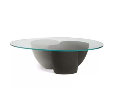 Tempered glass central coffee table DREAM Roche Bobois