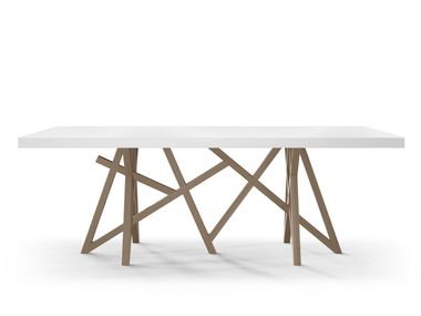 Rectangular oak dining table SAGA Roche Bobois