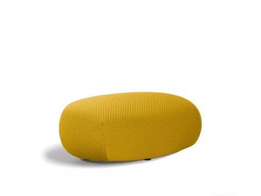 Oval fabric pouf SENSE Roche Bobois