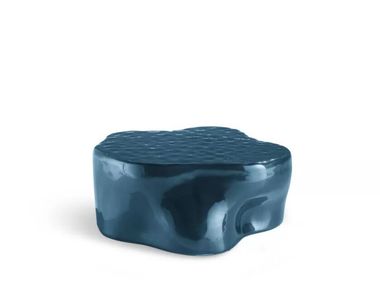 Free form low aluminium central coffee table SILVER TREE BOSSA Roche Bobois