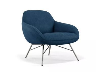 Fauteuil et repose pieds Virgule Roche Bobois cuir | Selency