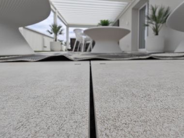 Draining porcelain stoneware outdoor floor tiles DBASE CERAMIC IN PARTNERSHIP WITH FLORIM Roofingreen
