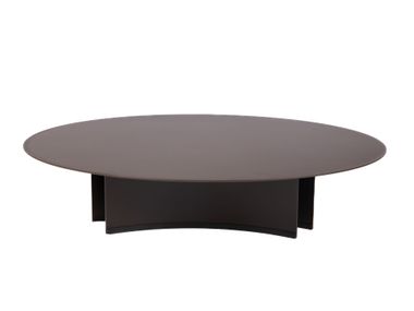Round low aluminium garden side table DOLLY Roolf Living