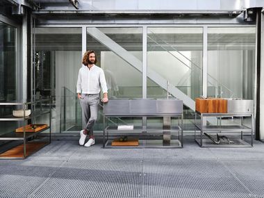 Stainless steel outdoor kitchen OPEN KITCHEN Röshults