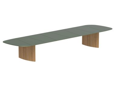 Rectangular glass garden table REGALIZ Royal Botania