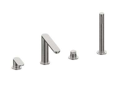 Deck mounted bathtub tap with hand shower LINEA Rubinetterie Frattini