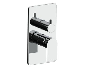Single handle shower mixer with diverter with plate TOLOMEO 83541A Rubinetterie Frattini