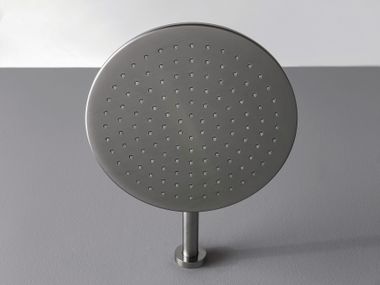 Rubinetterie Treemme, 3.6 Soffione doccia a muro rotondo in acciaio inox