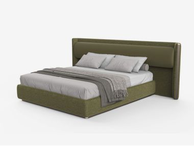 Doppelbett aus Stoff mit Polsterkopfteil CONCEPT Rugiano
