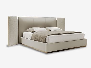 Upholstered double bed FALCON Rugiano