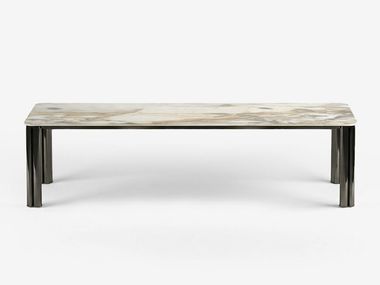 Rectangular marble dining table FOREST Rugiano