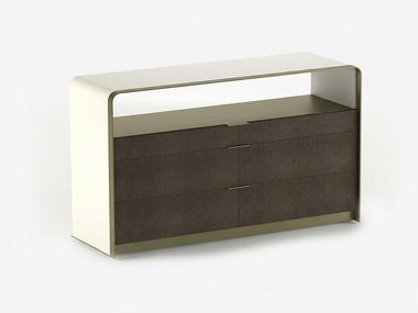 Leather chest of drawers GRACE Rugiano