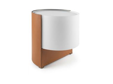 Leather table lamp NINA Rugiano