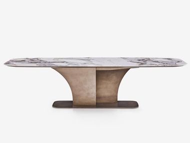 Rectangular marble dining table SPECTRO Rugiano
