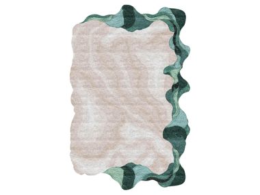 Handmade rug in TENCEL™ / New Zealand Wool WAVE Rugs & Co.