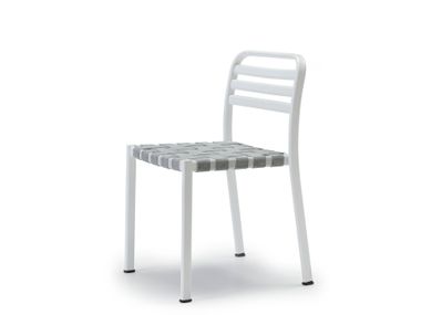 Stackable metal garden chair REIL STRIPES S-CAB