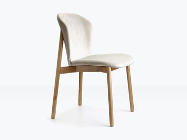 Upholstered fabric chair NATURAL FINN S-CAB