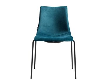 Stackable upholstered fabric chair ZEBRA POP S-CAB