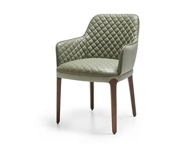 Sedia capitonné con braccioli SABIEN A PARLA