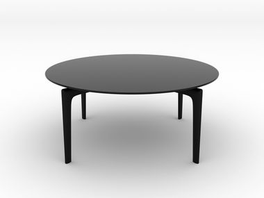 Mesa de centro redonda de vidro SAUL Arper