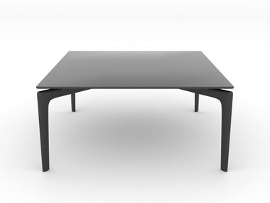 Mesa de centro quadrada de vidro SAUL Arper