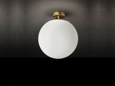 Lampada da soffitto a LED in vetro SFERIS Zafferano