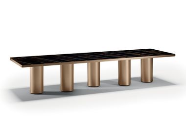 Rectangular wooden dining table SIGNORE DEGLI ANELLI Reflex