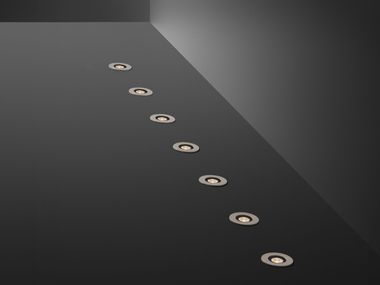 Outdoor walkover light BRONZE SIMES