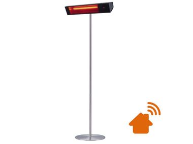 SINED, CALDO VETRO PIEDISTALLO WIFI Diffusore radiante per esterni in vetroceramica e alluminio