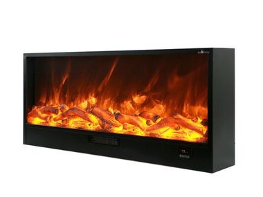 Built-in electric fireplace VULTURE SINED