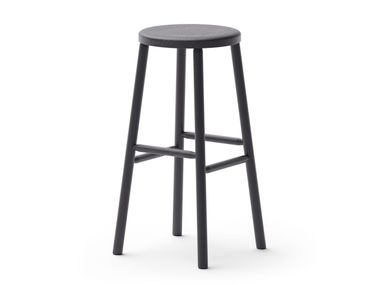 High wooden barstool with footrest BAR SIPA