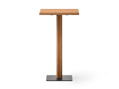 Square ash high table with central base LUCY SIPA