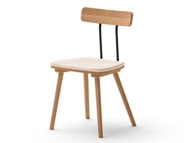 Ash chair with padded seat MARY SIPA