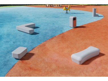 KID Rectangular fiber-reinforced concrete table for public areas By SIT ...