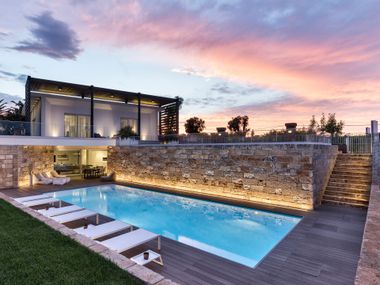 Pavimento per esterni in WPC COMPACT - PLATINO SKEMA