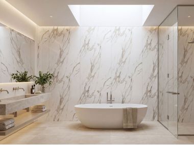 SPC wall tiles STAR KW MAXI - 1266 MARMO CALACATTA SKEMA