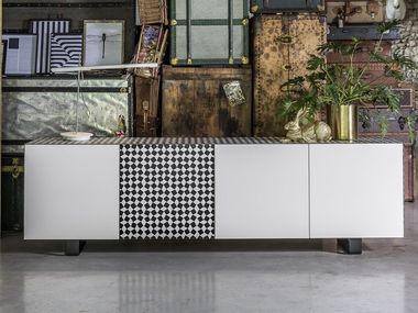 HPL sideboard with doors SKIN De Rosso