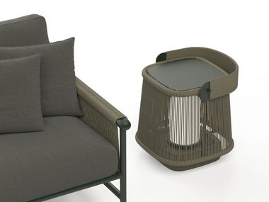 Lantern in aluminum and rope RONDA S SKLD Studio