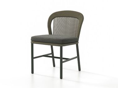 Garden dining chair in aluminum and rope RONDA SKLD Studio