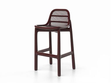 Aluminum and polyrod garden barstool SERRA SKLD Studio