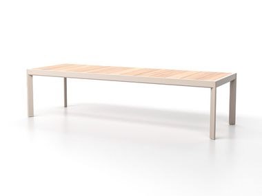 Rectangular Dekton® garden table TEMPO SKLD Studio