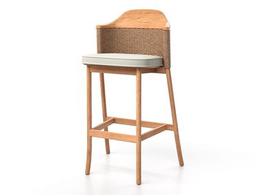 Teak garden barstool UMBRA SKLD Studio