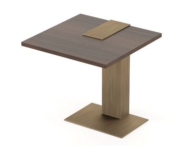 Square walnut side table SLENDER Stylish Club
