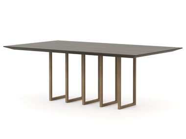 Rectangular wood veneer dining table SLENDER Stylish Club