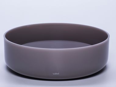 Lavabo da appoggio rotondo in resina SLIM BORDER Vallvé