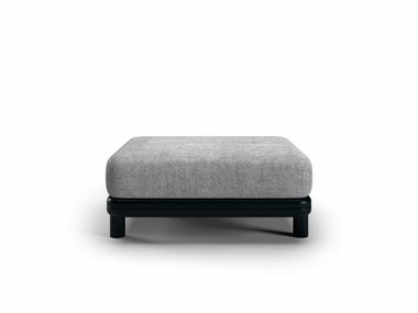 Gepolsterter quadratischer Fußbank für den Außenbereich aus Aluminium ALVO SNOC