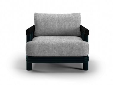 Aluminium garden armchair with armrests ALVO SNOC