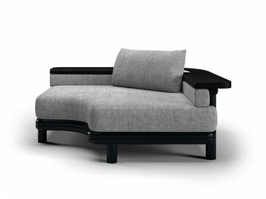 Divano da giardino angolare modulare in alluminio ALVO SNOC