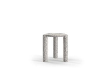 Tavolino da giardino rotondo in arenaria LORVAIN S SNOC